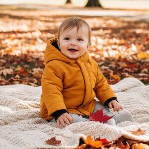 Boite a Malice Hooded Fleece Lined Jacket 6M